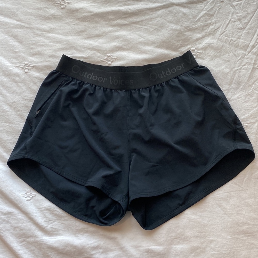 Outdoor Voices Relay 3 inch Shorts Black